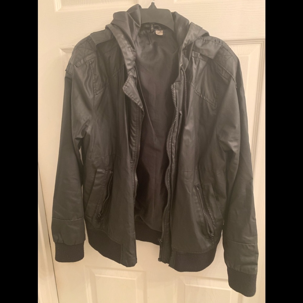 Black light jacket with hood from H&M Divided
